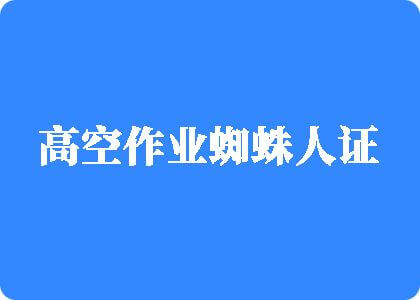 国产美女被操喷水黄网站高空作业蜘蛛人证